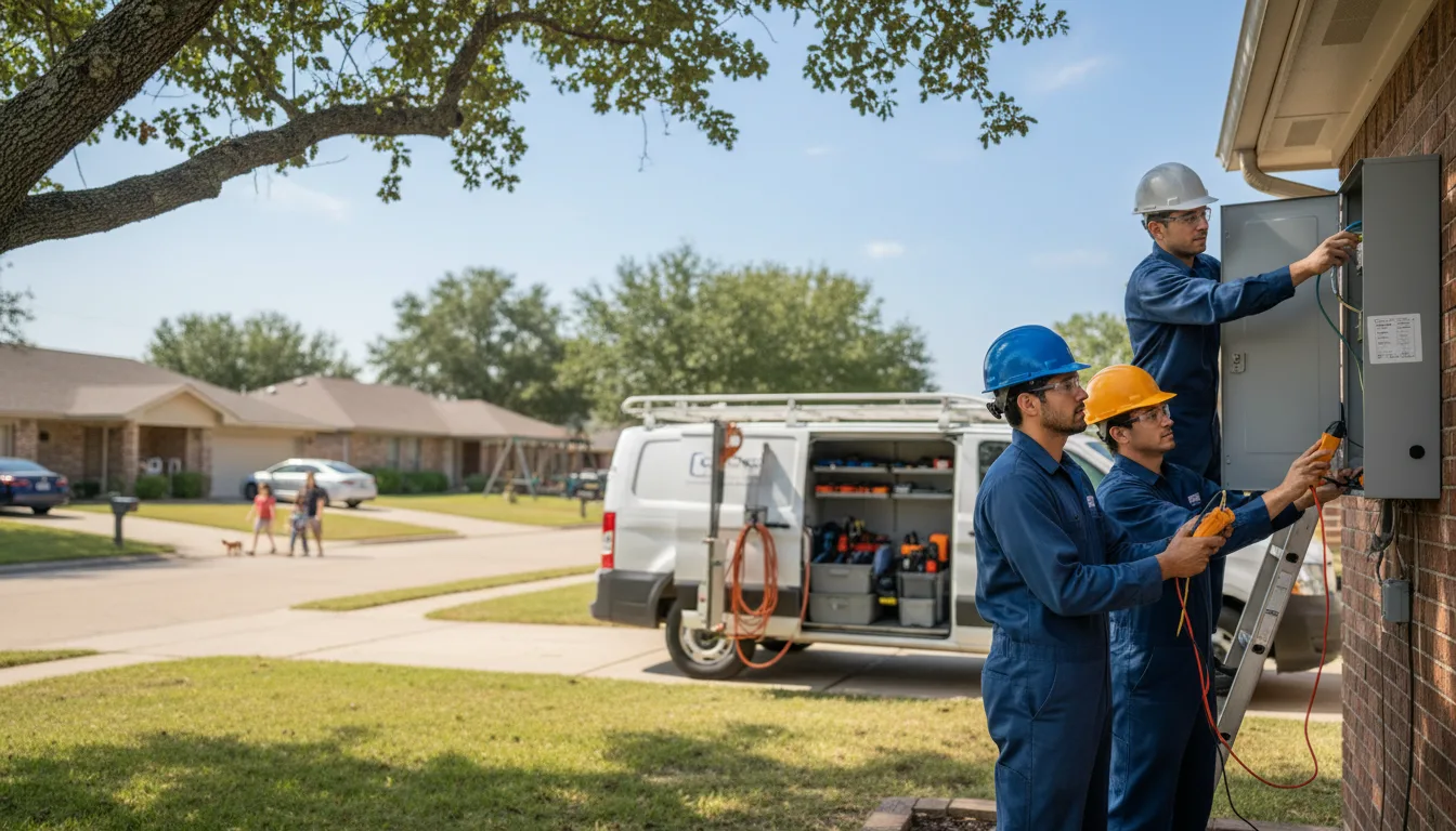 Certified electrician providing emergency electrical services in Teaberry, KY